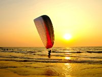 03.002.Goa : Gleitschirmfliegen, Groundhandling, Indien