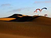 04.004.Namibia : Dünen, Gleitschirmfliegen, Namibia