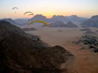 09.008.Jordanien : Gleitschirmfliegen, Jordanien, Sonnenuntergänge