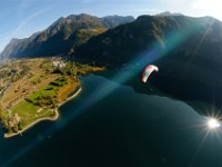 11.009.Idrosee : Gleitschirmfliegen, Herbst, Idrosee, Ozone
